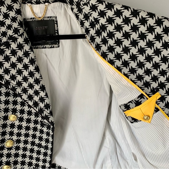 J.Crew Houndstooth Double Breasted Blazer Jacket - Picture 11 of 12